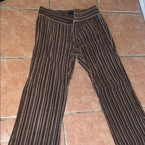 Nautical Brown Stripped Pants,